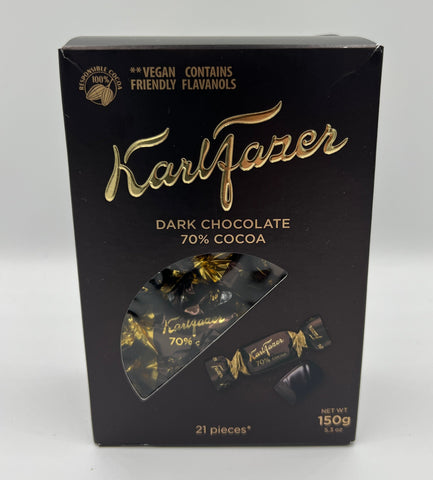 Fazer Dark Chocolates Box, 150g - Case of 12