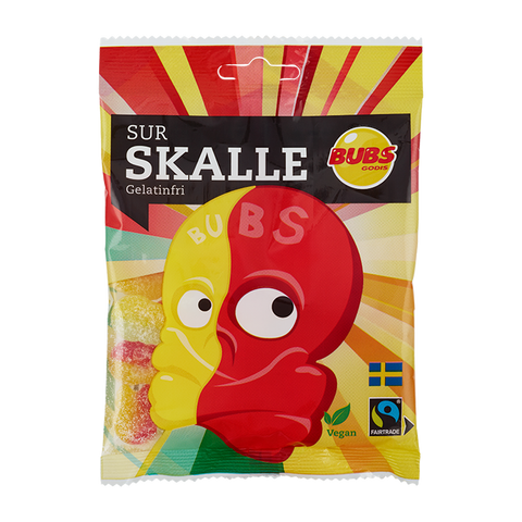 Bubs Sour Skulls candy, 90g