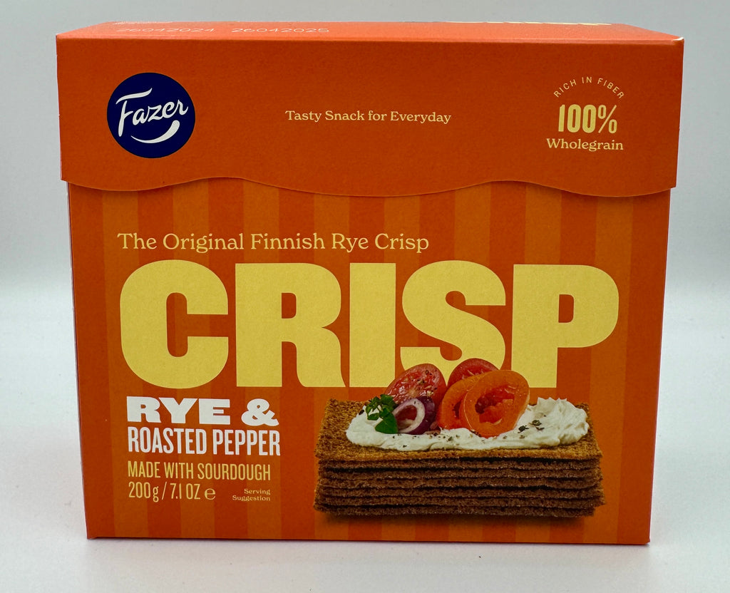 Fazer Rye Crispbread with Roasted Pepper, 200g – Viking Foods & Imports ...