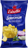 Estrella Potato Chips Sour Cream and Onion, 175g