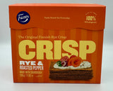 Fazer Rye Crispbread with Roasted Pepper, 200g