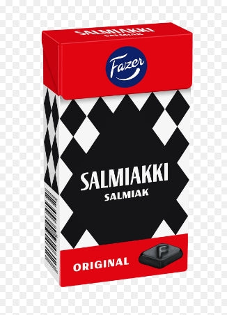 Fazer Salmiakki Salt Licorice Pastilles, 40g - Case of 20