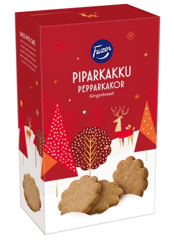 Fazer Gingerbread Cookies with Chocolate/Original, 175g - Clearance