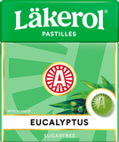 Läkerol Eucalyptus Pastilles, 25g - Case of 24