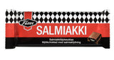 Case of Fazer Salmiakki Filled Chocolate Bar 100g