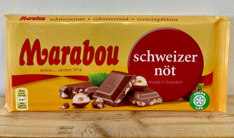 Marabou Hazelnut Chocolate Bar, 200g - Case of 16