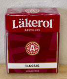 Läkerol Cassis Pastilles, 25g - Case of 24