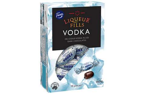 Fazer Vodka Filled Chocolates Box, 150g - Case of 12