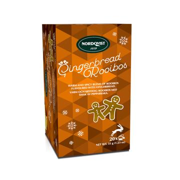 Nordqvist Gingerbread Rooibos Tea, 20 bags per box