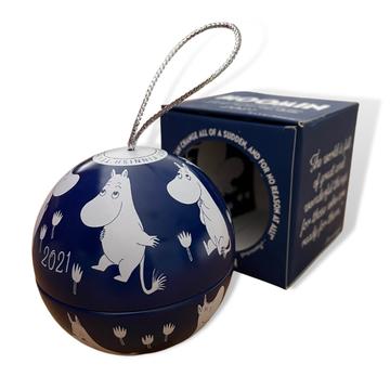 Nordqvist Moomin Christmas Bubble Blue Ornament, 8 tea bags - Clearance