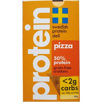 Swedish Protein Deli 50% Protein Grain-Free Pizza Crackers, 60g
