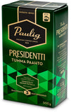 Case of Paulig Presidentti Dark Fine Grind Coffee 500g