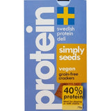 Swedish Protein Deli 45% Protein Vegan Grain-Free Simply Seeds Crackers, 70g - Case of 10