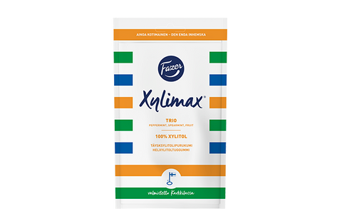 Fazer Xylimax Trio Chewing Gum, 130g - Case of 15